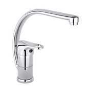 Смеситель для кухни Timo Nordic 0156U с высоким поворотным изливом хром