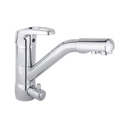 Смеситель для кухни Timo Standard 0293F однорычажный с подключением фильтра хром