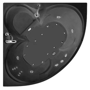 Акриловая ванна Triton Виктория цветная со стеклом 150x150