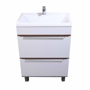 Тумба для раковины Velvex Crystal Cub 60 напольная темный лен