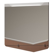 Зеркало Velvex Crystal Cub 70 темный лен