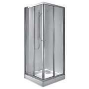Душевой уголок Vidima Тренд квадрат 80x80 белый профиль, матовое стекло