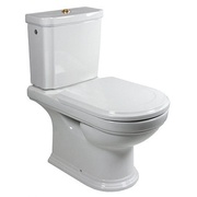 Бачок для унитаза Villeroy & Boch Hommage двойной смыв, цвет белый антигрязевое, покрытие латунь 772116R1