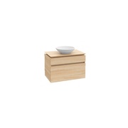 Тумба для раковины Villeroy & Boch Legato B122 00DH 80x50x55 см 2 ящика белый глянец