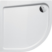Акриловый поддон Villeroy & Boch Logic 1/4 круга 100х100x19.5 см, с экраном 16 cм и рамой, R550, слив, 90мм, цвет белый