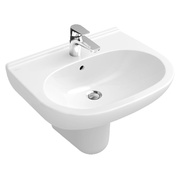 Раковина Villeroy&Boch O,Novo 5160 55 01 550x450, 1 отверстие под смеситель, с переливом, белая