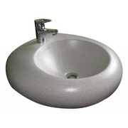 Раковина Villeroy & Boch Pure stone без перелива на 1 отверстие под смеситель, серый камень с антигрязевым покрытием