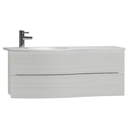 Тумба с раковиной VitrA Aqua 100 см пластик белый глянец левая