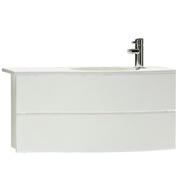 Тумба с раковиной VitrA Aqua 120 см пластик белый глянец правая