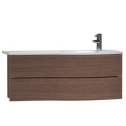 Тумба с раковиной VitrA Aqua 120 см пластик темный дуб правая