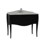 Тумба с раковиной VitrA Elegance встраиваемая снизу 100 см черный матовый