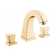 Смеситель для раковины VitrA Elegance на 3 отверстия золото
