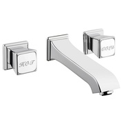 Смеситель для раковины VitrA Elegance настенный монтаж 3 отверстия хром