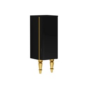 Шкаф VitrA Gala Classic средний черный глянец золото левый