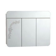 Зеркало-шкаф VitrA Gala Classic с подсветкой и рисунком 100 см белый глянец