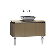 Тумба для раковины VitrA Gala Classic 100 см бежевый глянец хром