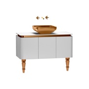 Тумба для раковины VitrA Gala Classic 100 см белый глянец медь