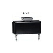 Тумба для раковины VitrA Gala Classic 100 см черный глянец хром