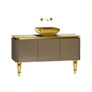 Тумба для раковины VitrA Gala Classic 120 см бежевый глянец золото