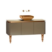 Тумба для раковины VitrA Gala Classic 120 см бежевый глянец медь