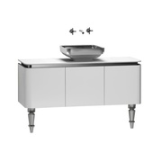 Тумба для раковины VitrA Gala Classic 120 см белый глянец хром