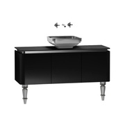 Тумба для раковины VitrA Gala Classic 120 см черный глянец хром