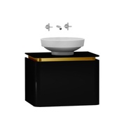 Тумба для раковины VitrA Gala Modern 60 см черная глазурь золото