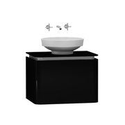 Тумба для раковины VitrA Gala Modern 60 см черная глазурь хром
