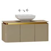 Тумба для раковины VitrA Gala Modern 100 см бежевая глазурь золото