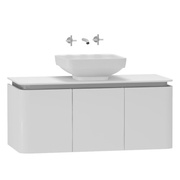 Тумба для раковины VitrA Gala Modern 100 см белая глазурь хром