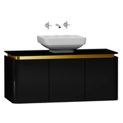 Тумба для раковины VitrA Gala Modern 120 см черная глазурь золото