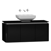 Тумба для раковины VitrA Gala Modern 120 см черная глазурь хром