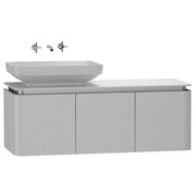Тумба для раковины VitrA Gala Modern 120 см белая глазурь хром левая