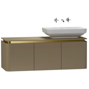 Тумба для раковины VitrA Gala Modern 120 см бежевая глазурь золото правая