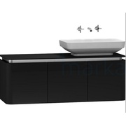 Тумба для раковины VitrA Gala Modern 120 см черная глазурь хром правая