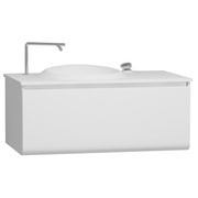 Тумба с раковиной VitrA Istanbul 100 см белый глянец