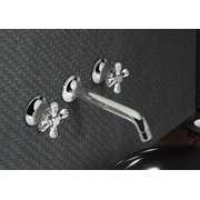 Смеситель для раковины VitrA Juno-Swarovsri с кристаллами Swarovski настенный монтаж хром