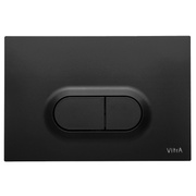 Кнопка смыва Vitra Loop O 740-0511 двойная, ABS, пластик, черная