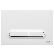 Кнопка смыва Vitra Loop T 740-0700 двойная длинная, ABS, пластик, белая