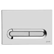Кнопка смыва VitrA Loop T двойная длинная, ABS, пластик, хром глянец