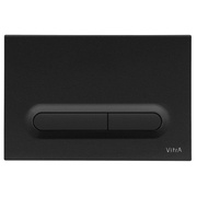 Кнопка смыва Vitra Loop T 740-0711 двойная длинная, ABS, пластик, черная