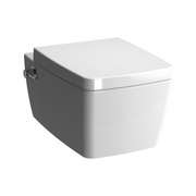 Унитаз подвесной Vitra Metropole 7672B003-1086 с крышкой, разработанный по технологии Rim-Ex, 56 см, с резервуаром с жидким очистителем fresh
