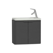 Тумба с раковиной VitrA Nest Trendy 60 см смеситель справа антрацит глянец