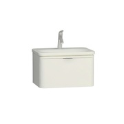 Тумба с раковиной VitrA Nest Trendy 60 см смеситель посередине белый глянец