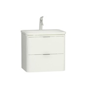 Тумба с раковиной VitrA Nest Trendy 60 см 2 ящика белый глянец