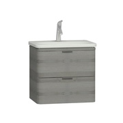 Тумба с раковиной VitrA Nest Trendy 60 см 2 ящика серый дуб