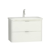 Тумба с раковиной VitrA Nest Trendy 80 см 2 ящика белый глянец