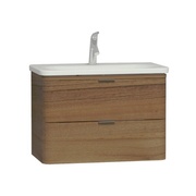 Тумба с раковиной Vitra Nest Trendy 56147 80 см 2 ящика натуральное дерево