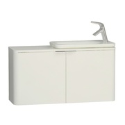 Тумба с раковиной VitrA Nest Trendy 100 см смеситель справа белый глянец
