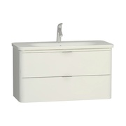 Тумба с раковиной VitrA Nest Trendy 100 см 2 ящика белый глянец